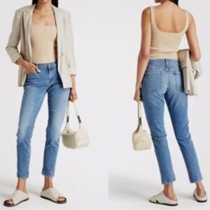 Frame Denim Garçon Boyfriend Crop Jeans in Bixby Wash